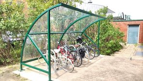 Fahrradüberdachungen am Campus der Vetmeduni